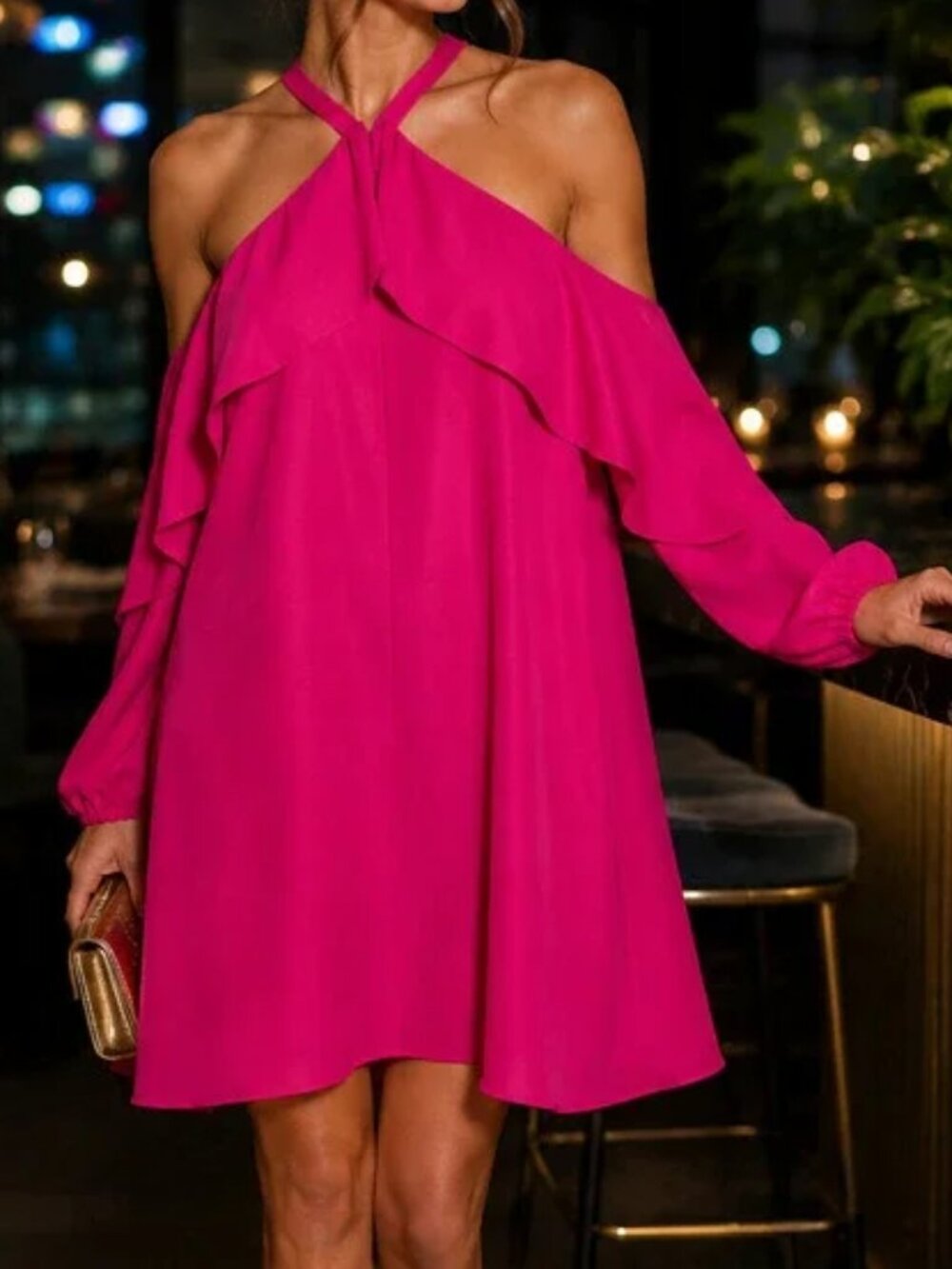 Lilly Pulitzer Abrielle Cold Shoulder Flounce Dress 10?